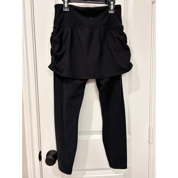 Athleta Elation 2 in 1 7/8 Tight Black Sz S - Picture 2 of 6